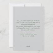 Soft Sage Floral Eid Mubarak Family Photo Card  シーズンカード (裏面)