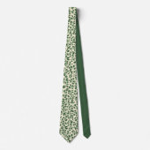 Soft Sage Green Botanical Leaf Foliage Pattern ネクタイ (正面)
