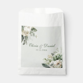 Soft Sage Green Floral Wedding Favor Bag フェイバーバッグ