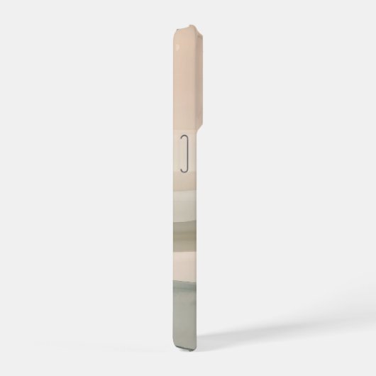 Soft Sage Hills Abstract Landscape Minimal Neutral iPhoneケース (右側面)