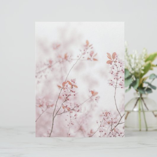 Soft sakura blooms scrapbook paper (スタンド正面)