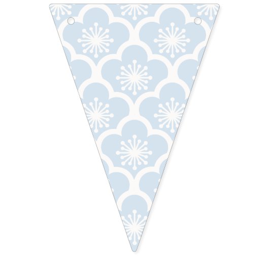 Soft Sakura Neutral - Powder Blue バンティングフラッグ (第1の旗)