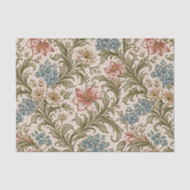 Soft Scrollwork Garden Floral Pattern 薄葉紙