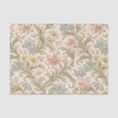 Soft Scrollwork Garden Floral Pattern 薄葉紙 (正面)