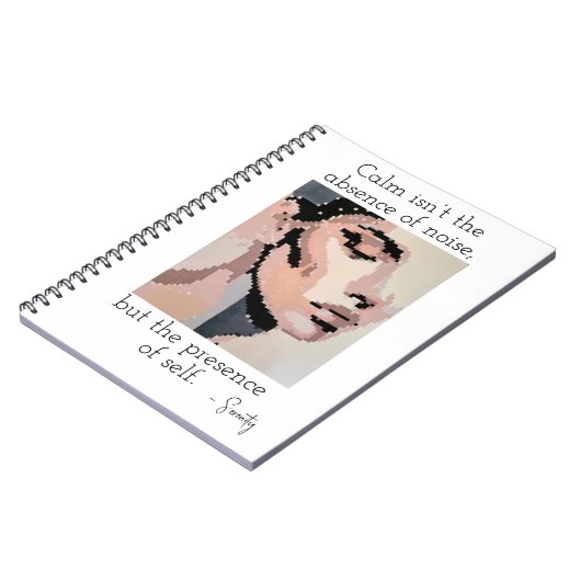 Soft Serenity in Pixel Harmony ノートブック (左側)