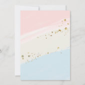 Soft Service Ice Cream Gender Reveal Pink and Blue 招待状 (裏面)