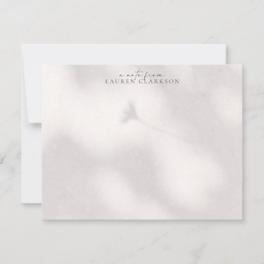 Soft Shadow  Note Card 招待状 (正面)