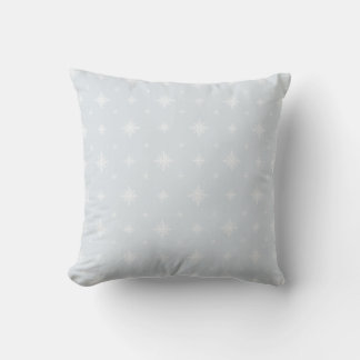 Soft Silver Snowflake Throw Pillow Cover クッション