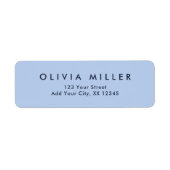 Soft Sky Blue - Classic Address Label ラベル (正面)