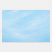 Soft Sky Blue Minimal Gradient Design ラッピングペーパーシート (正面)
