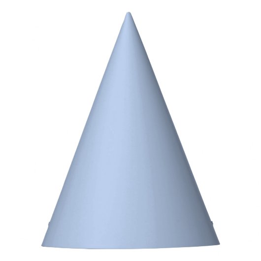 Soft Sky Blue Paper Party Hat パーティーハット (正面)