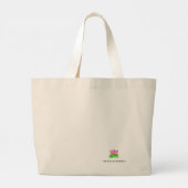 soft smiles and a wild heart ラージトートバッグ (裏面)