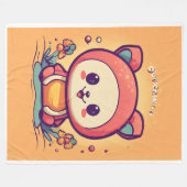 Soft Snuggles フリースブランケット (正面(横))