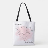 Soft Soul Deep Feeling Personalized Tote Bag トートバッグ (裏面)