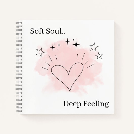 Soft Soul Personalized Notebook ノートブック (正面)