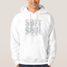 Soft Soul Strong Mind –Pastel Motivational T-Shirt パーカ