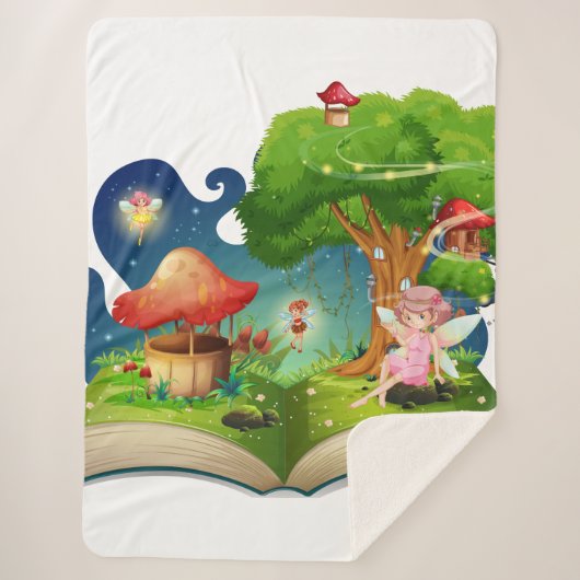 Soft Sparkle Friends シェルパブランケット (正面)