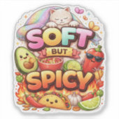 Soft Spicy Personality Custom-Cut Vinyl Sticker シール (正面)