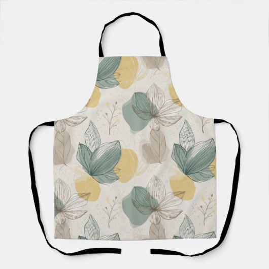 Soft Spring Botanical All-Over Print Apron エプロン (正面)