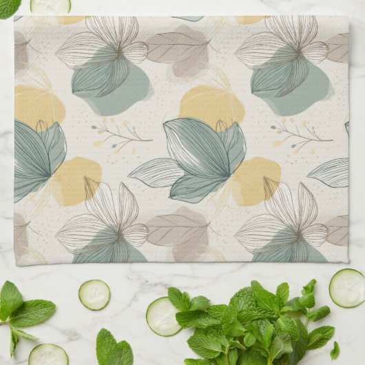 Soft Spring Botanical Kitchen Towels キッチンタオル (折り畳み)