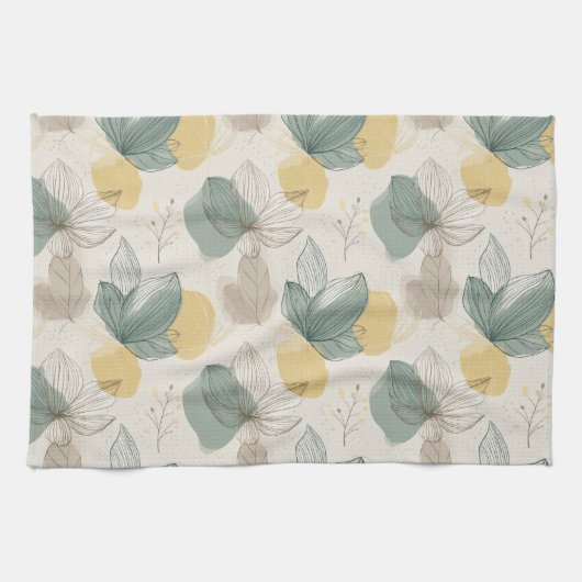 Soft Spring Botanical Kitchen Towels キッチンタオル (横)
