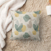 Soft Spring Botanical Throw Pillow クッション (ブランケット)