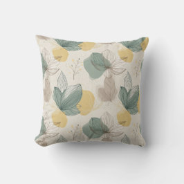 Soft Spring Botanical Throw Pillow クッション