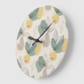 Soft Spring Botanical Wall Clock ラージ壁時計 (傾斜)
