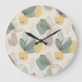 Soft Spring Botanical Wall Clock ラージ壁時計 (正面)