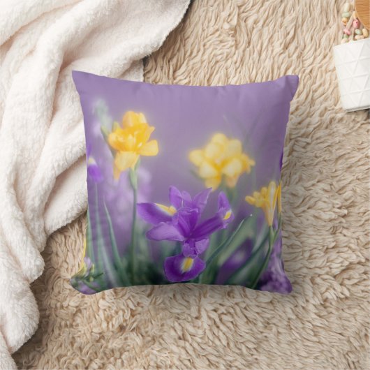 Soft Spring Floral クッション (ブランケット)