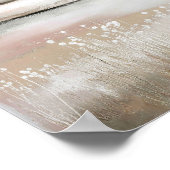 Soft Spring Marsh #2 – Minimalist Pastel Landscape ポスター (角)