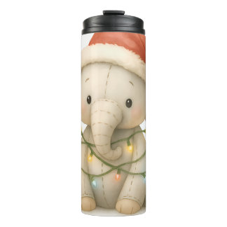 Soft Stitches Elephant Christmas Thermal Tumbler タンブラー