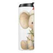 Soft Stitches Elephant Christmas Thermal Tumbler タンブラー (回転左)