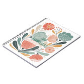 Soft Summer Floral Spiral Photo Notebook ノートブック (左側)