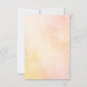 Soft Summer Flowers RSVPカードfor 結婚's 出欠カード (裏面)