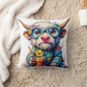 Soft summer pillow for a sexy cow クッション (ブランケット)