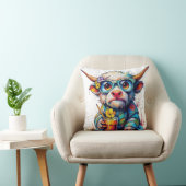 Soft summer pillow for a sexy cow クッション (椅子)