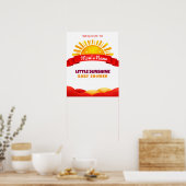 Soft Sunrise Calm Baby Room Wall Visual ポスター (キッチン)