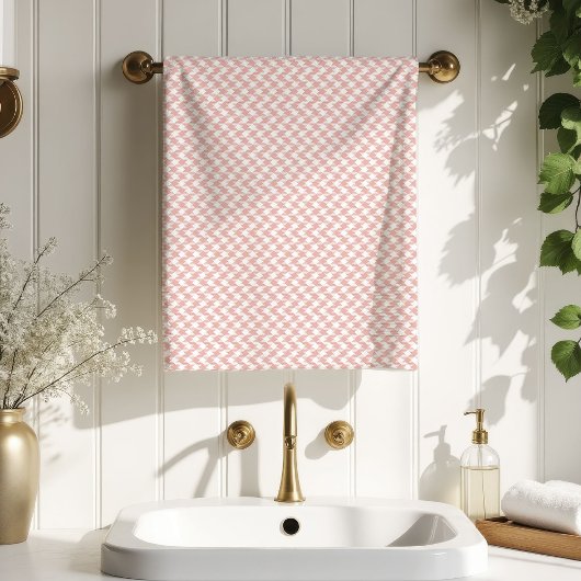 Soft Tartan Bath Towel Rose Gold Gift for Her バスタオルセット