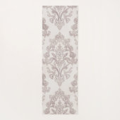 Soft Taupe Damask Watercolor Classic Floral ヨガマット (裏面)