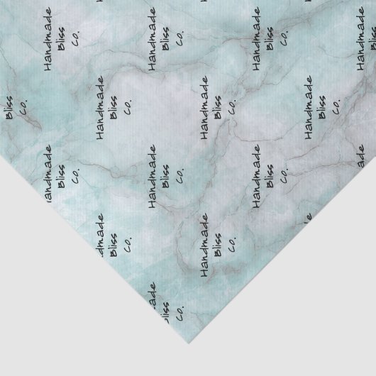 Soft Teal Green Marble 薄葉紙 (詳細)