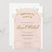 Soft Teddy Bear Baby Shower Invitation 招待状 (正面/裏面)