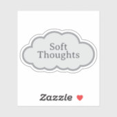 Soft Thoughts - Relatable Cloud Sticker シール (シート)