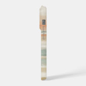 Soft Tide Horizon – Abstract Coastal Pastel iPhoneケース (左側面)