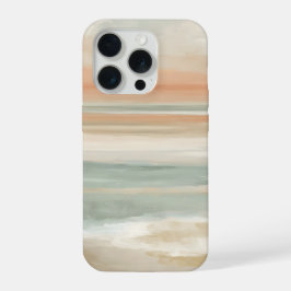 Soft Tide Horizon – Abstract Coastal Pastel iPhone 15 Proケース