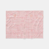 Soft Valentine Gingham Fleece Baby Blanket フリースブランケット (正面(横))