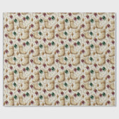 Soft Velvet Heirloom Christmas Stockings ラッピングペーパー (フラット)