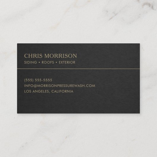 Soft Washing  名刺 (裏面)