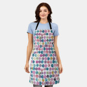 Soft Watercolor Apron – Modern Minimalist Kitchen  エプロン (着用した状態)