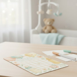 Soft Watercolor Baby Shower Bingo Card  招待状